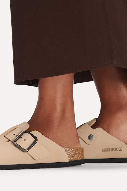 Birkenstock ciabatte slide in nubuck Boston 1031584