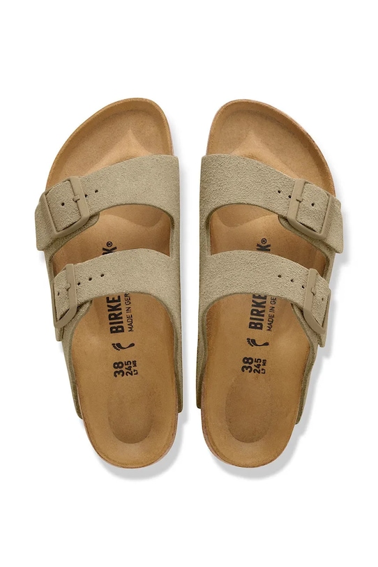 Birkenstock klapki zamszowe Arizona 1031998 zielony