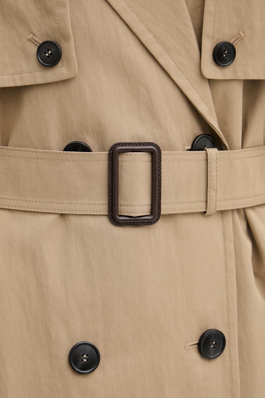 Weekend Max Mara trencz damski z bawełną GIUNCHI 2615021011600 beżowy