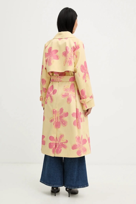 Odzież Weekend Max Mara trencz bawełniany SRADIOSO 2615021036600 żółty