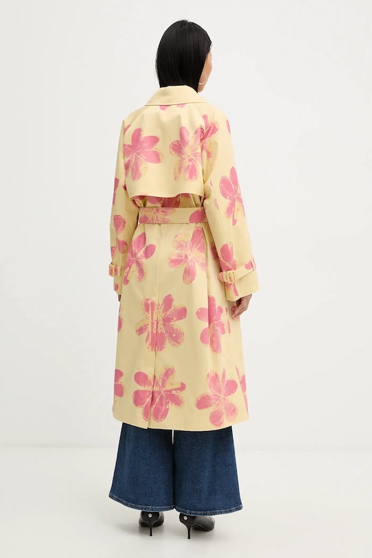 Odzież Weekend Max Mara trencz bawełniany SRADIOSO 2615021036600 żółty