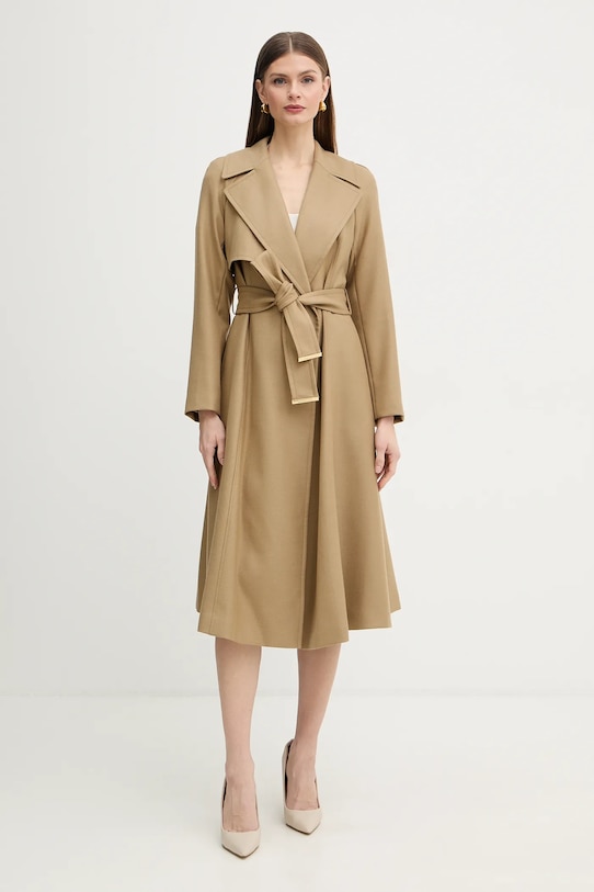 Marciano by Guess trencz z dodatkiem wełny ETHEL przejściowe zielony 6RGL06.7426A