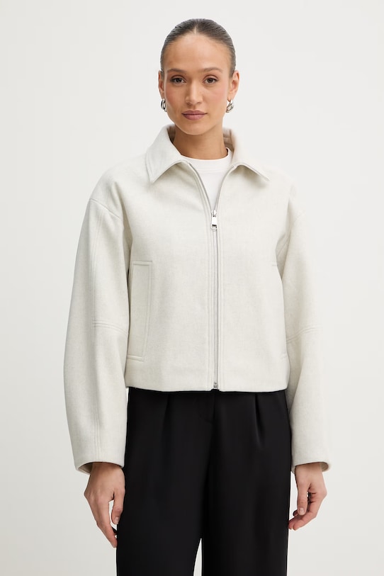 Jakna z dodatkom volne BOSS Orange C Cariana S podlogo siva 50552107