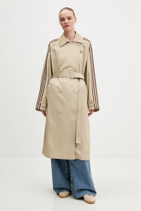 adidas Originals płaszcz nieocieplane beżowy KD3734