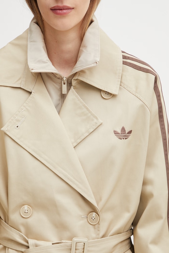 adidas Originals płaszcz beżowy KD3734