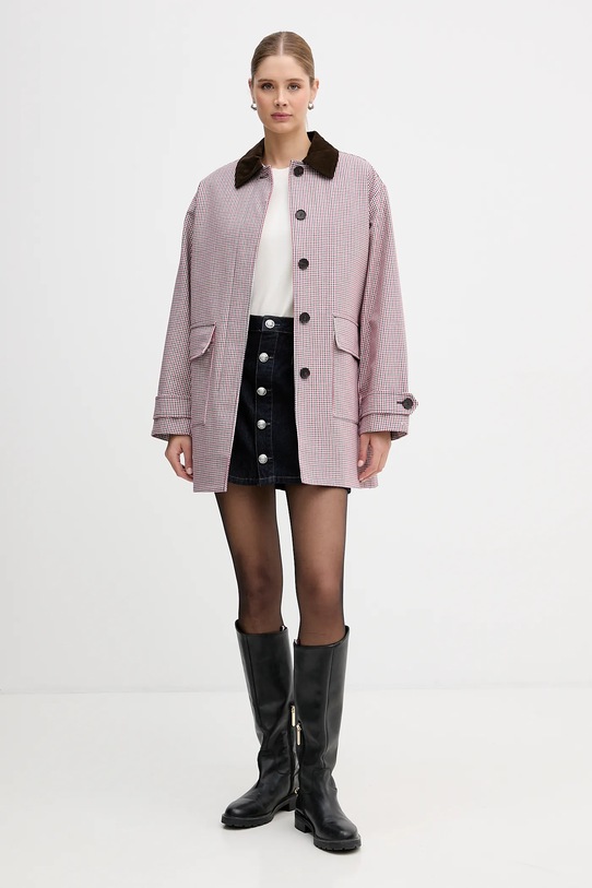 Tommy Hilfiger kurtka bawełniana WW0WW47766 czerwony SS26