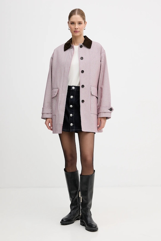 Tommy Hilfiger kurtka bawełniana WW0WW47766 czerwony SS26