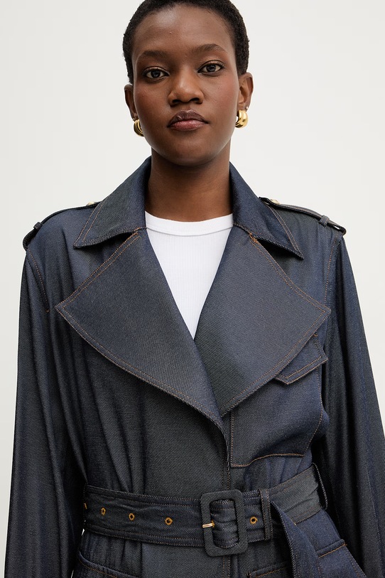 Παλτό Guess REGINE μπλε W6RL50.WL842