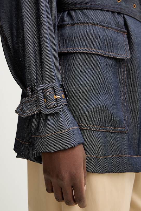 Παλτό Guess REGINE W6RL50.WL842 μπλε