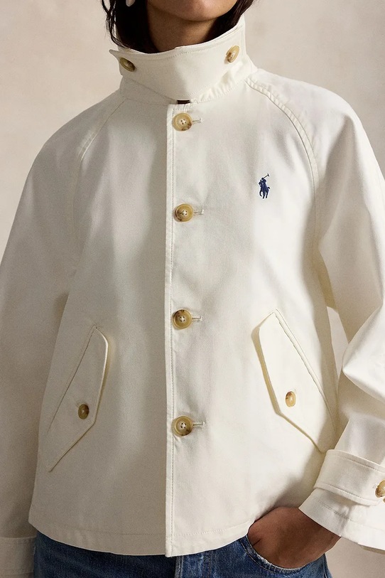 Polo Ralph Lauren płaszcz bawełniany beżowy 211A93141