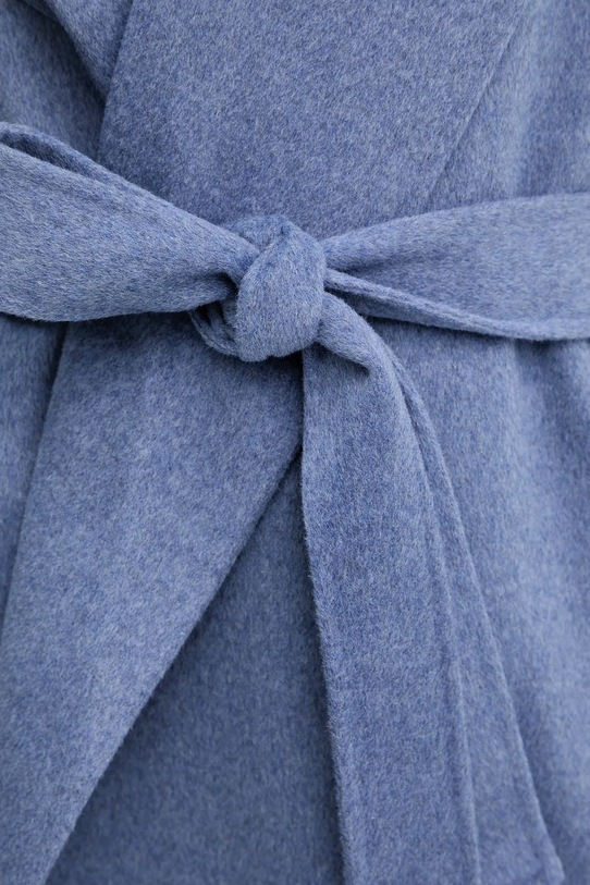 Calvin Klein płaszcz z dodatkiem wełny LV044E537G fioletowy