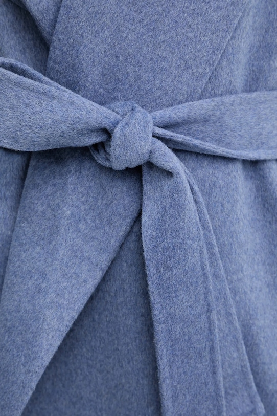 Calvin Klein płaszcz z dodatkiem wełny LV044E537G fioletowy