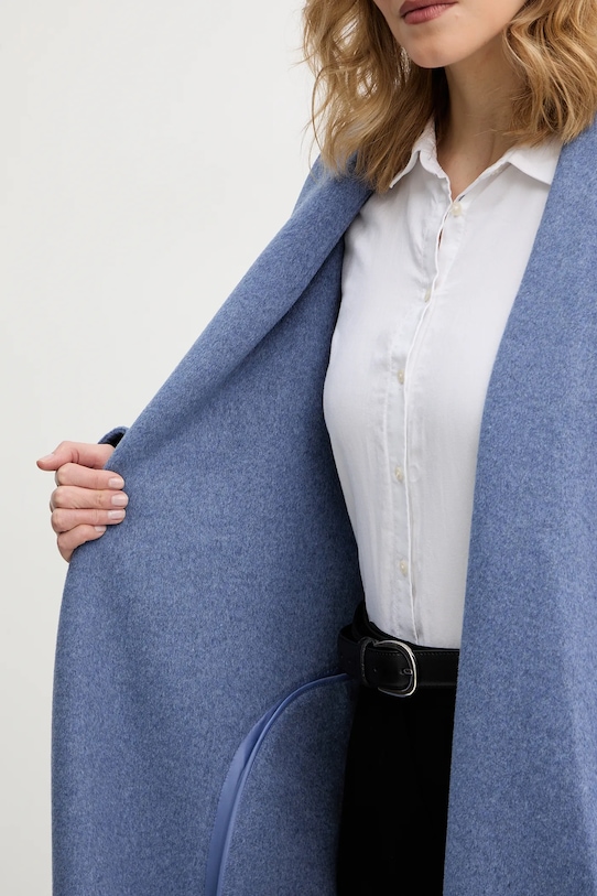 Calvin Klein płaszcz z dodatkiem wełny LV044E537G