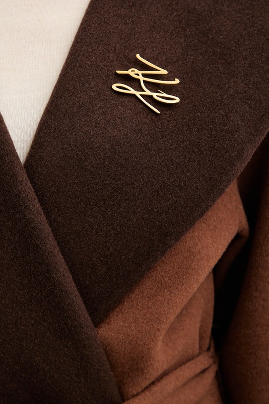 Karl Lagerfeld płaszcz dwustronny z dodatkiem wełny B1W15038