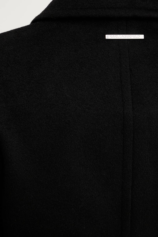 Karl Lagerfeld płaszcz z dodatkiem wełny B1W15004 czarny