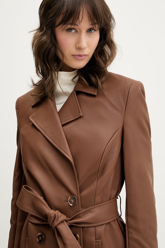Bardot płaszcz brązowy 59899JB5
