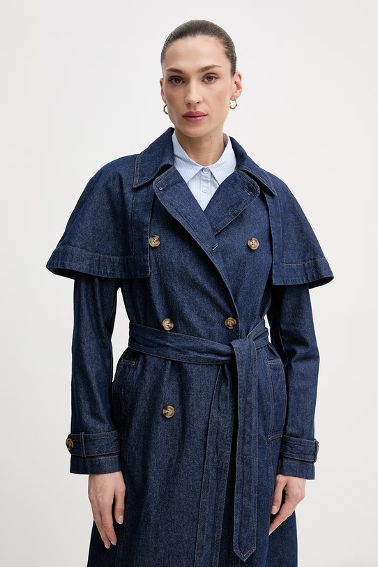 Τζιν παλτό Hoss Intropia 5473155 σκούρο μπλε