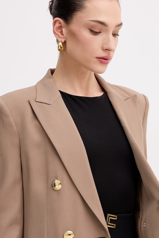 Elisabetta Franchi płaszcz damski z wiskozy CP00361E2