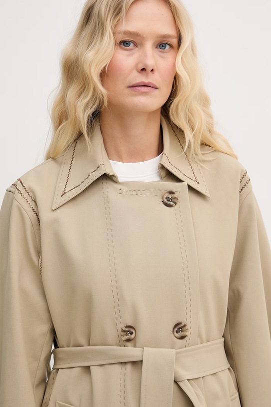 Mos Mosh płaszcz damski Zani beżowy 178240