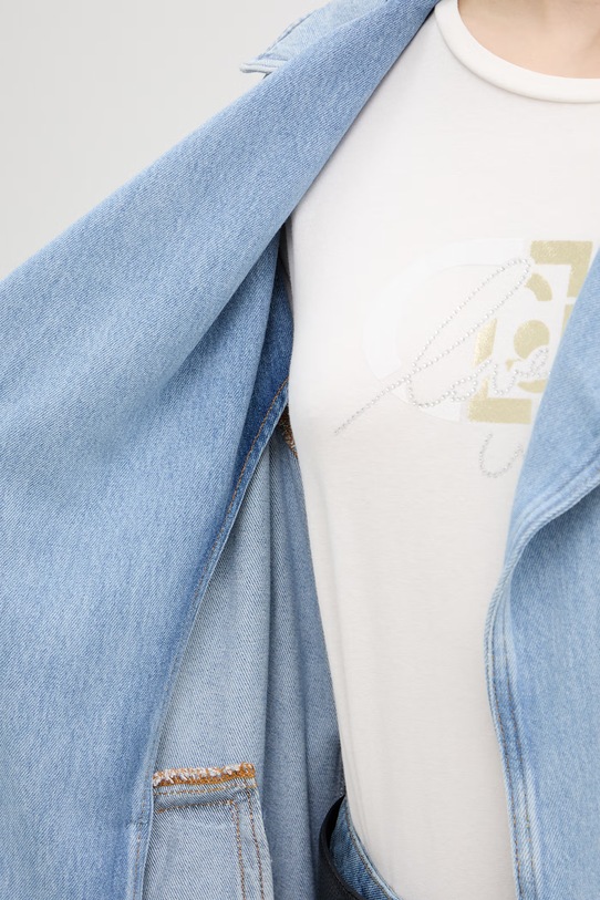 Liu Jo płaszcz jeansowy UA6174.D0319