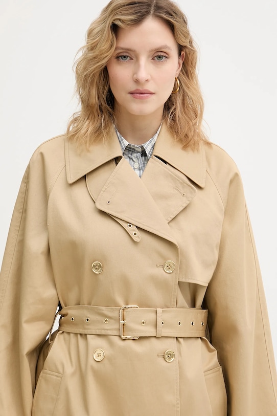 MICHAEL Michael Kors trenci din bumbac bej MR620FLKQH