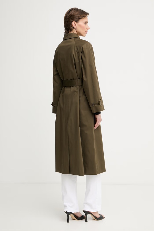 iBlues trencz damski bawełniany z elastanem LUME 2617121041200 zielony SS26