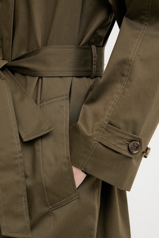 iBlues trenčkot ženski bombaž z elastanom LUME zelena 2617121041200