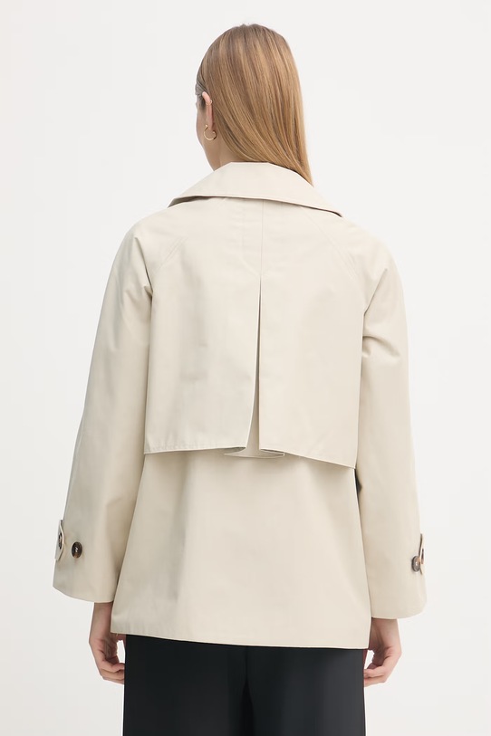 Odzież Barbour krótki trencz damski bawełniany Maisy LSP0235 beżowy