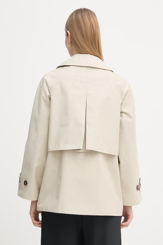 Odzież Barbour krótki trencz damski bawełniany Maisy LSP0235 beżowy