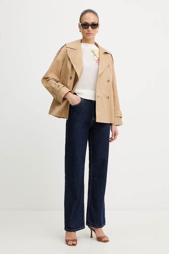 Twinset dámsky kabát 261TP2231 béžová SS26