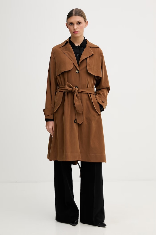 Sisley baloner za žene s viskozom 29I2LN071 smeđa SS26