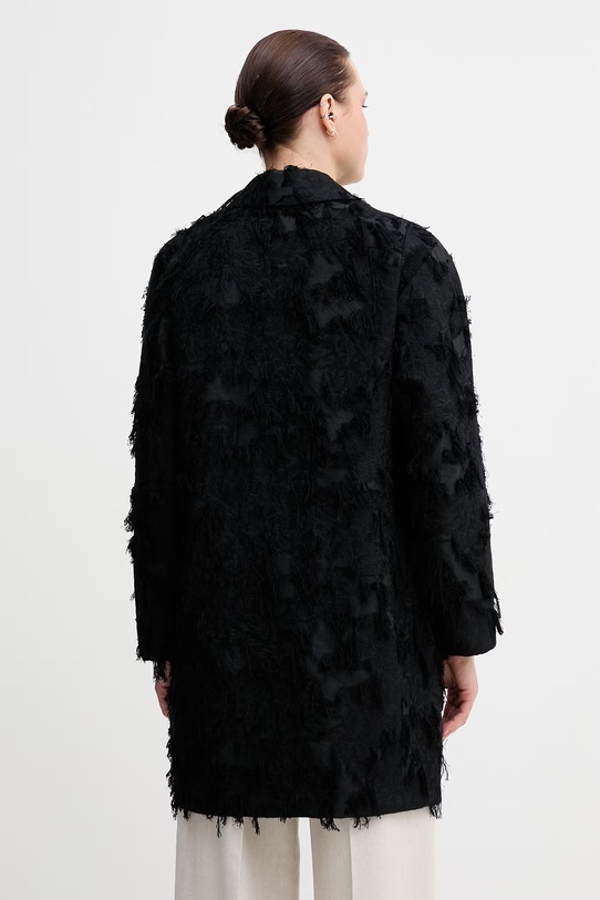 Abbigliamento Sisley cappotto da donna con viscosa 2ETZLN06V nero