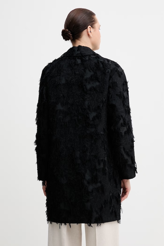 Одяг Sisley пальто жіноче з віскозою 2ETZLN06V чорний