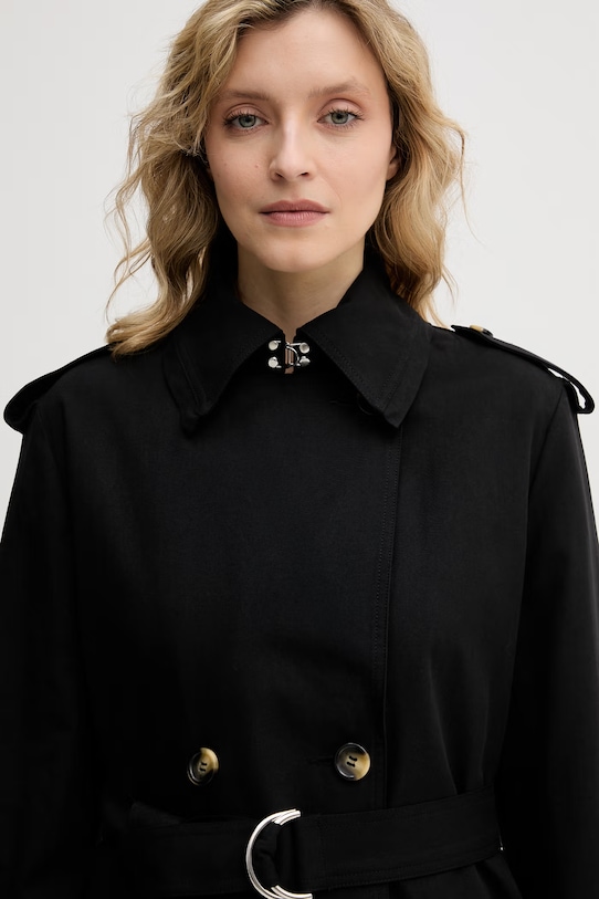 Sisley trencz damski czarny 2RRMLN06U