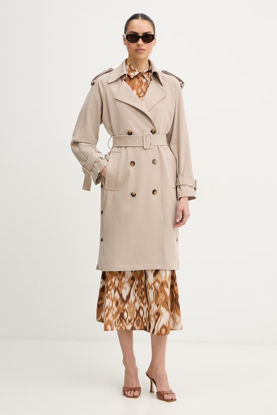 Fracomina trencz FR26SC7002W45901 beżowy SS26