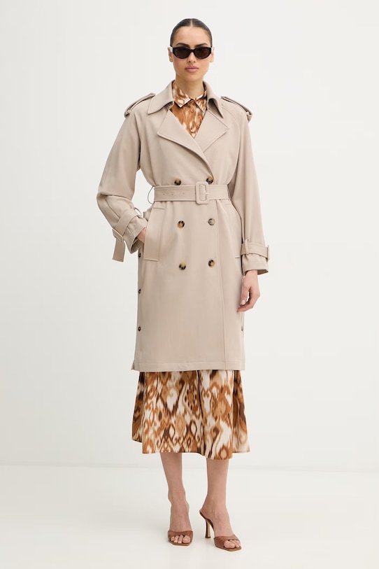 Fracomina trencz FR26SC7002W45901 beżowy SS26