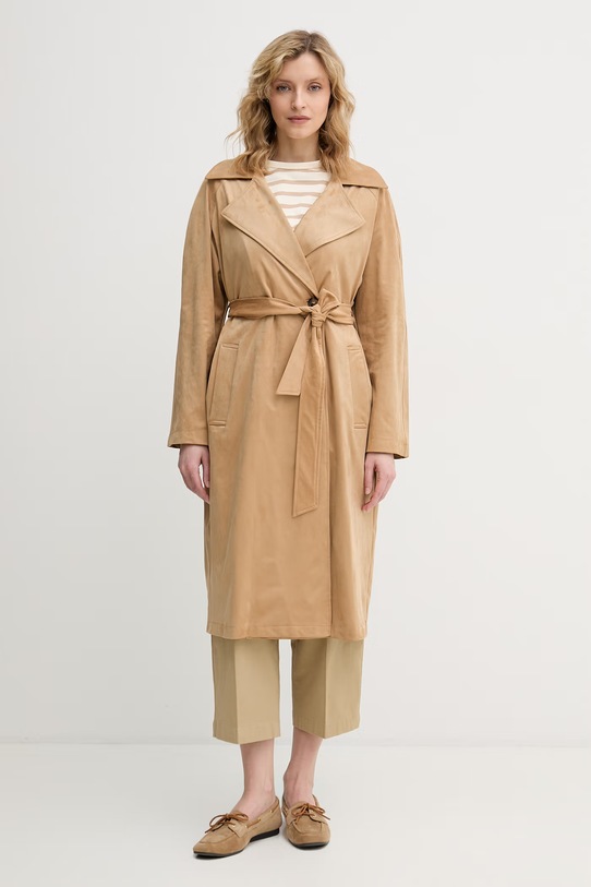 United Colors of Benetton dámsky kabát béžová 2JBNDN09J
