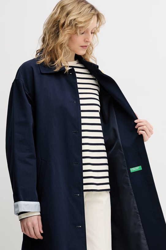 United Colors of Benetton trencz damski bawełniany 2LGRDN09I