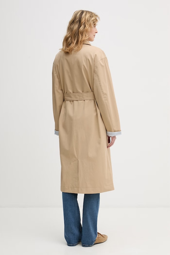 Odzież United Colors of Benetton trencz damski bawełniany 2LGRDN09I beżowy