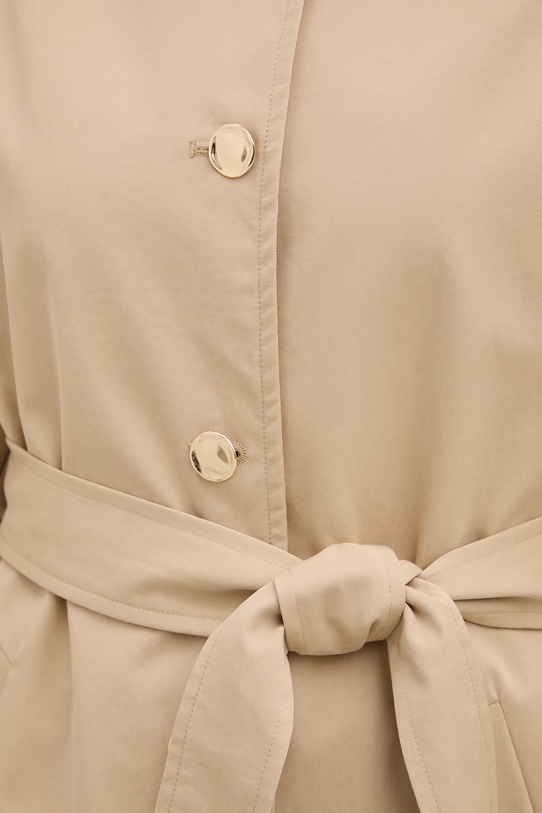 United Colors of Benetton trencz damski bawełniany 2LGRDN09I beżowy