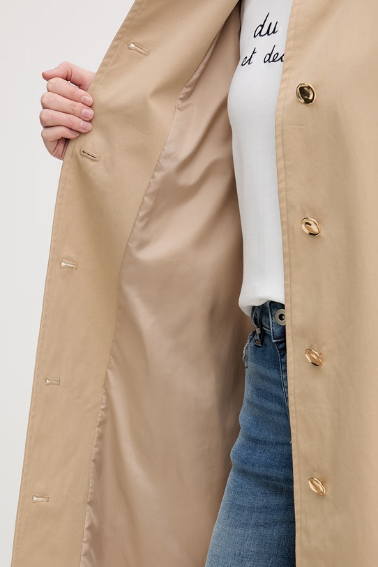 United Colors of Benetton trencz damski bawełniany 2LGRDN09I