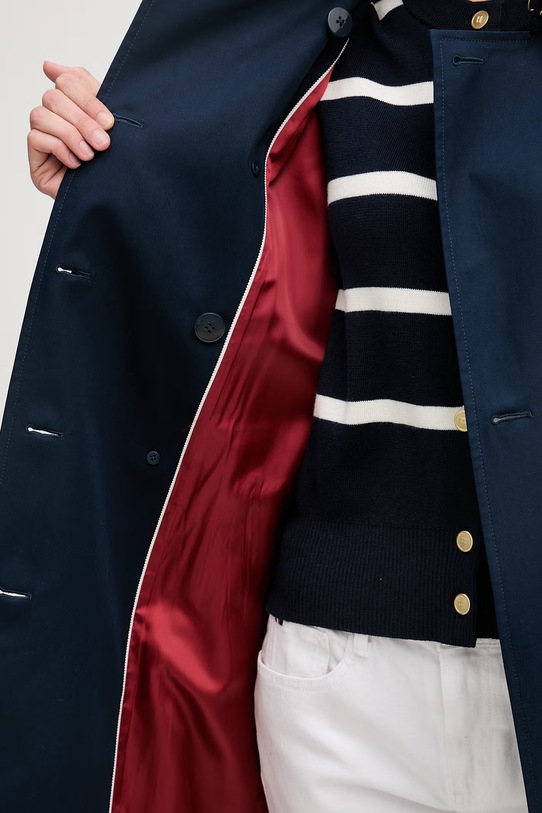 Tommy Hilfiger cappotto trench da donna in cotone WW0WW48873