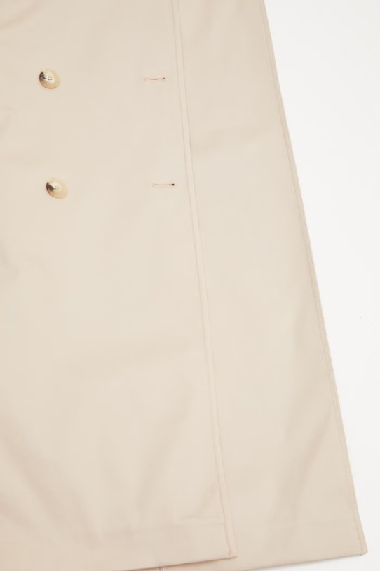 Lacoste trencz z bawełną damski BF9785 beżowy