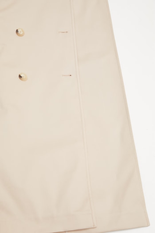 Lacoste trencz z bawełną damski BF9785 beżowy