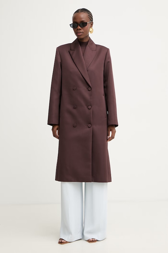 Max&Co. dámský kabát MCOCINEMA 2616011012200 burgundské SS26