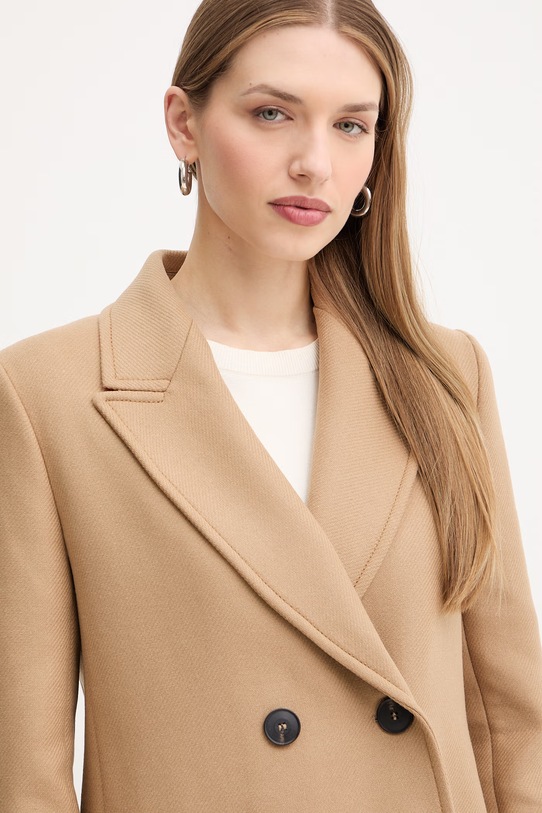 MAX&Co. płaszcz z dodatkiem wełny MCORIDENTE beżowy 2616011041200