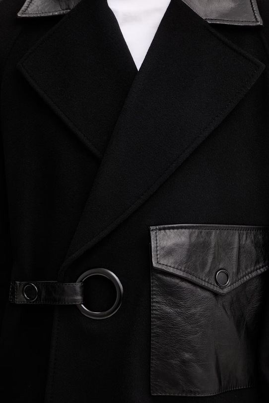 MAX&Co. płaszcz wełniany MCOCIVADA 2616081021200 czarny