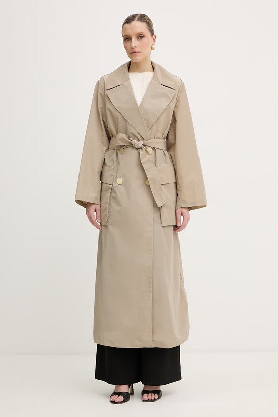 Armani Exchange палто дамско бежов XW001927.AF21526
