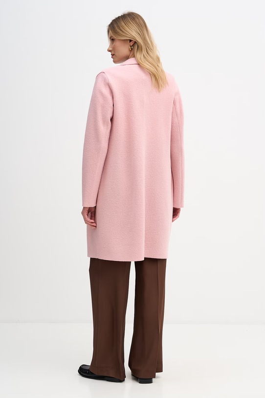 Odzież OUI płaszcz damski wełniany 79918. różowy