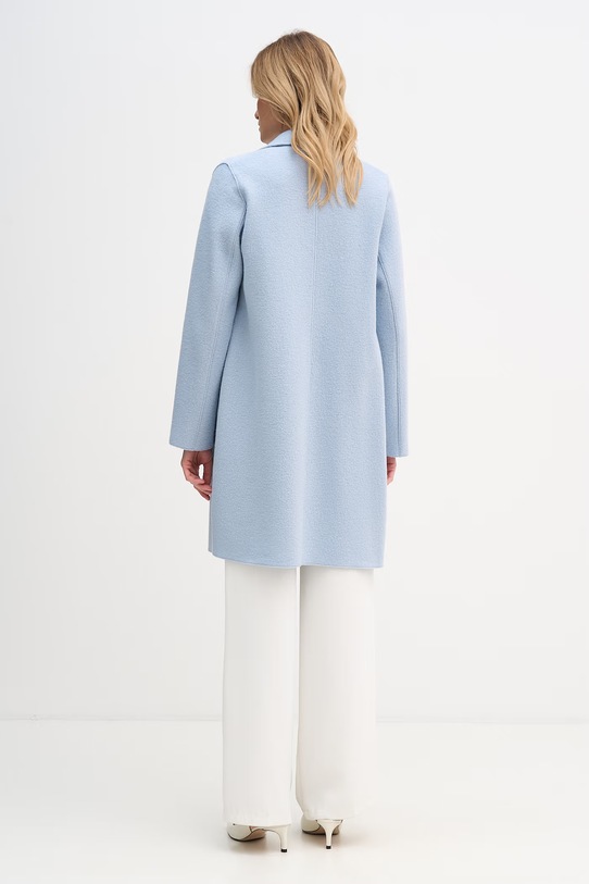 Odzież OUI płaszcz damski wełniany 79918. niebieski